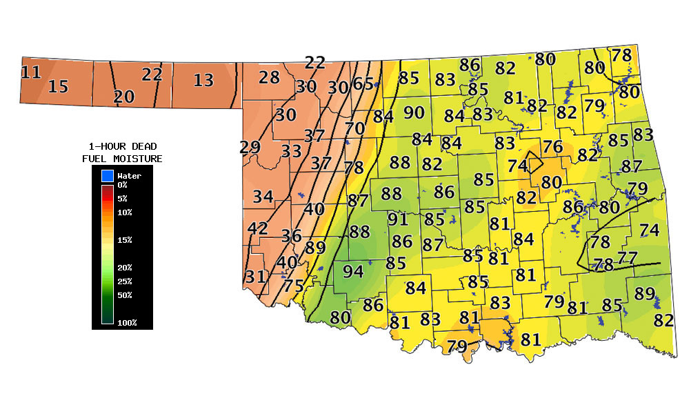 Weather Map Of Oklahoma Detailed Map